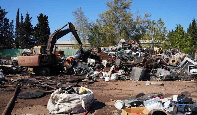 Hurdacıda çıkan yangın söndürüldü