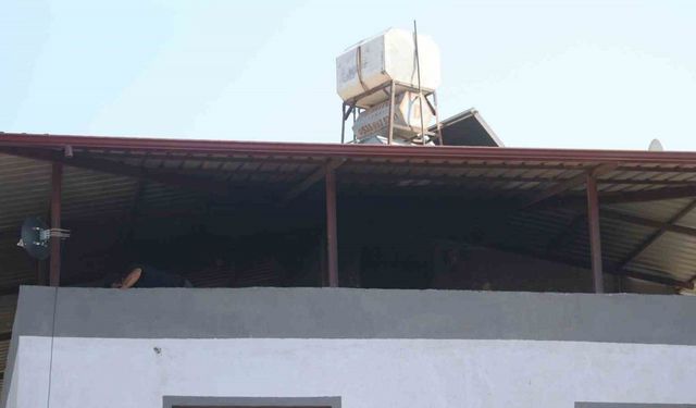 Bahçede çıkan yangın eve sıçramadan söndürüldü