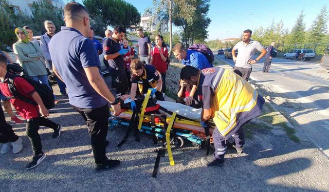 Servis kazaya karıştı, veliler hastaneye koştu