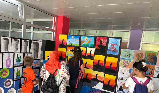 Çocukların hayal gücü sergiye taşındı