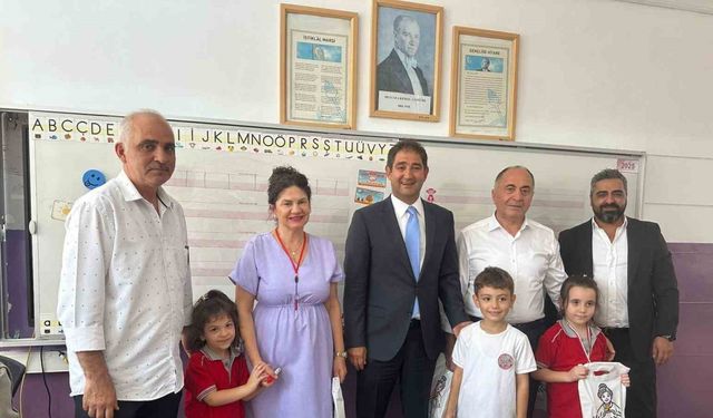 Okulun ilk haftasında çocukların yüzü güldü