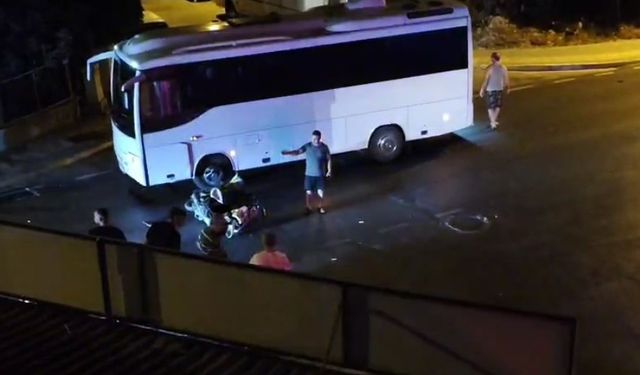 Otobüsle çarpışan elektrikli bisikletin sürücüsü yaralandı