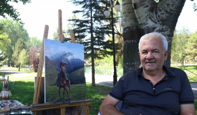 Ressamı şaşırtan karga