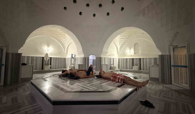 Tarihi hamam 453 yıl sonra farklı bir yöntemle ısıtıldı