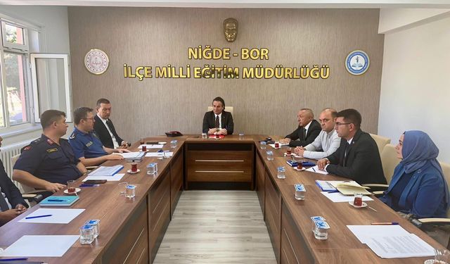 Bor’da çocukların eğitim güvenliği toplantısı yapıldı