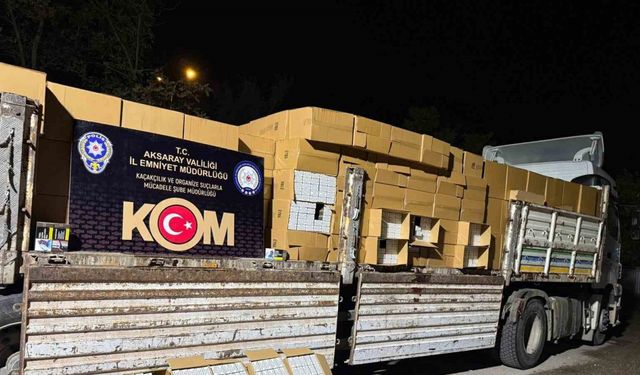 Aksaray’da 26 milyonluk kaçakçılık operasyonu