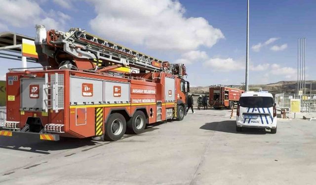 Akaryakıt istasyonundaki yangın korkuttu