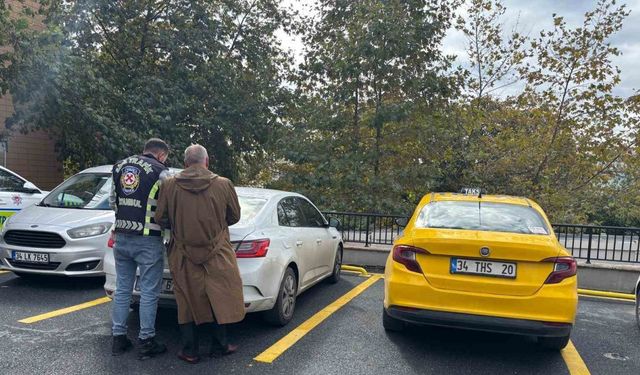 Sürücüyü tehdit eden taksici yakalandı