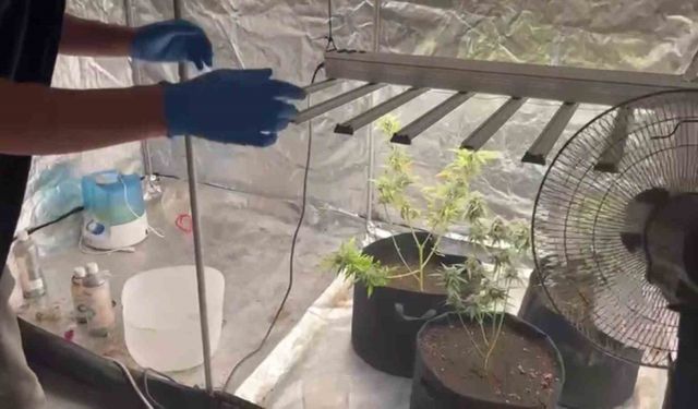 Evine kurduğu özel sistemle uy*uşturucu üretirken yakalandı