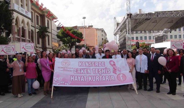 Kanserde erken teşhisin önemine dikkat çekmek için yürüdüler