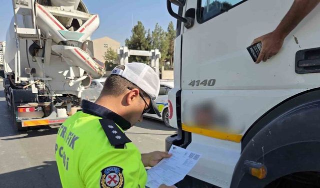 O şehirde Hafriyat kamyonlarına sıkı denetim