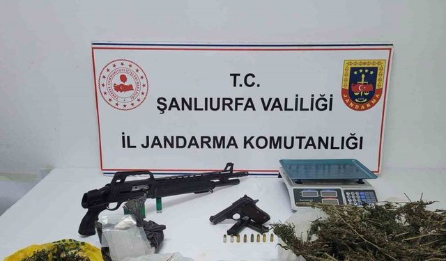 Uy*şturucu madde ile silah ele geçirildi