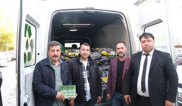 600 kilo atık yağdan 500 kilo mama elde edildi