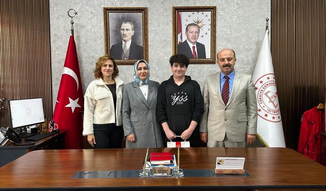 Niğdeli öğrenci Türkiye üçüncüsü oldu