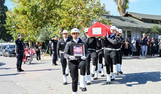 Yangında ölen polis memuru son yolculuğuna uğurlandı