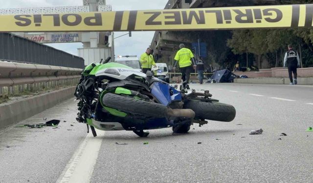 Yaya geçidinde motosikletin çarptığı kadın hayatını kaybetti