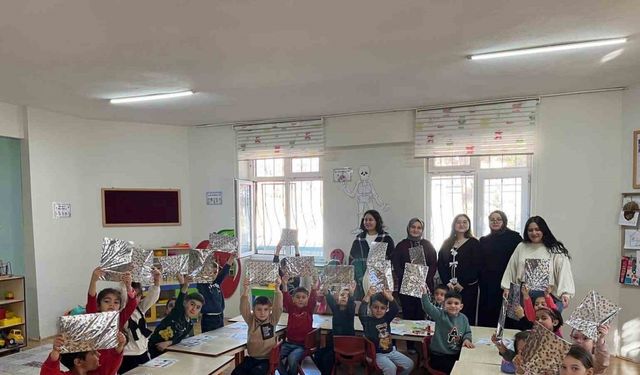 Ana sınıfı öğrencileri geri dönüşüm hakkında bilgilendirildi