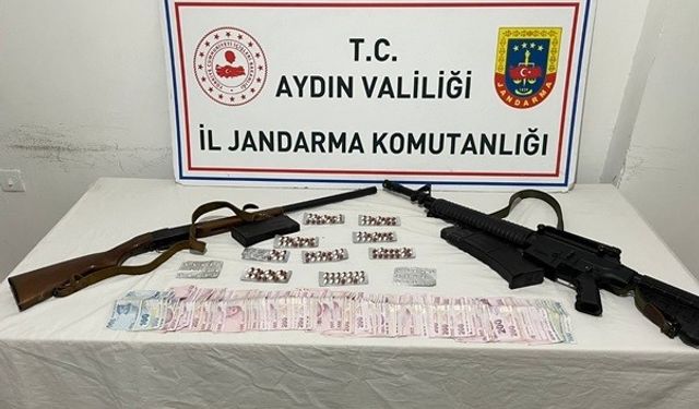 Evden uy*şturucu ve silah çıktı