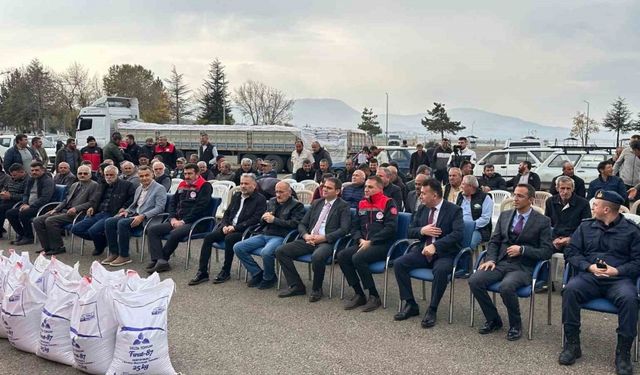 Üreticilere kırmızı mercimek tohumu desteği