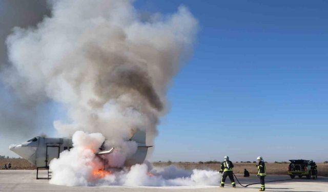 Çukurova Havalimanı’nda uçak kazası tatbikatı