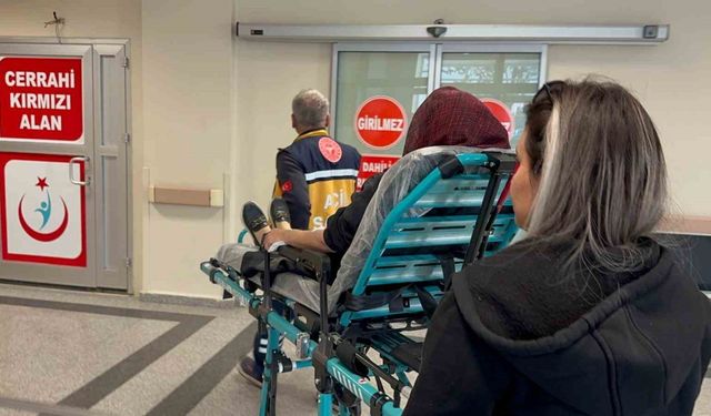 Devrilen elektrikli bisikletin sürücüsü yaralandı