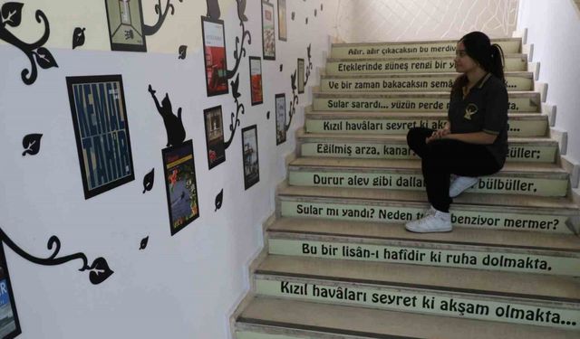 ‘Edebiyat koridoru’ öğrencilere ilham oldu