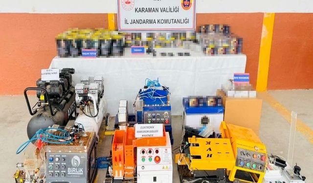 35 bin 100 adet makaron ele geçirildi