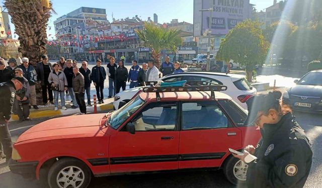 Kaza yapıp şoka giren yaşlı adam hastaneye kaldırıldı