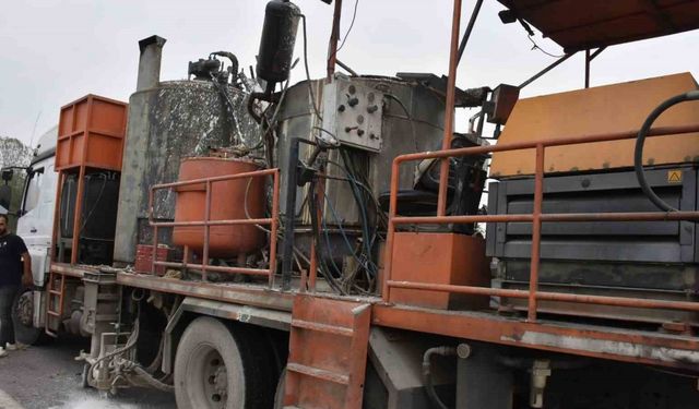 Şerit çizme makinesinin kazanı patladı: 2 işçi yaralandı