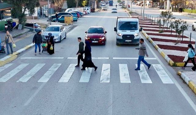 Drone denetiminde 13 araç sürücüsüne ceza