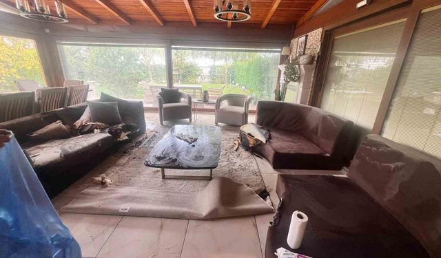 Dekoratif şömine bom *ba gibi patladı