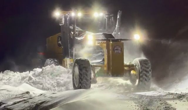 Kapalı 108 köy yolunda çalışmalar sürüyor