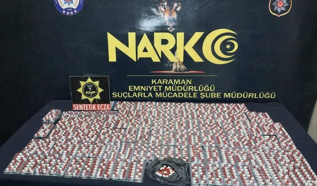 2 bin 721 adet sentetik hap ele geçirildi