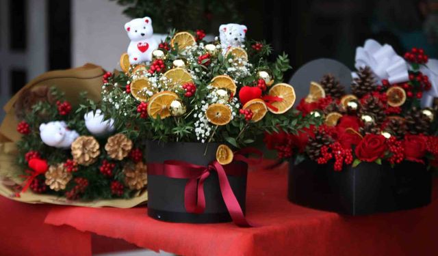 Kokina çiçeği yılbaşı öncesi ilgi görüyor