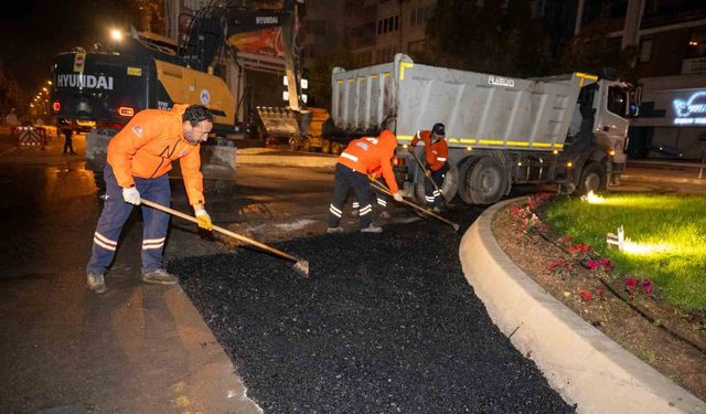 Asfalt mesaisi geceye taşındı
