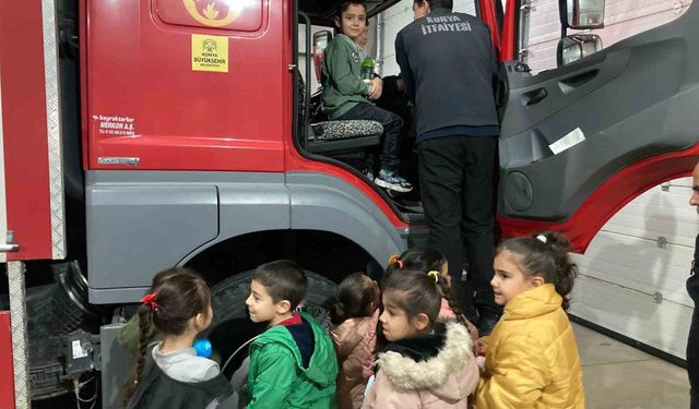 Öğrenciler yangın eğitimiyle bilinçlendi