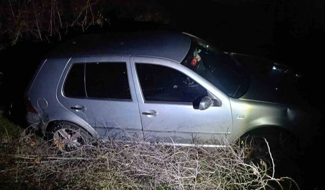 Otomobil şarampole uçtu: 1 yaralı