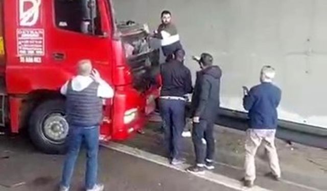 Kendi kullandığı tırın altında can verdi