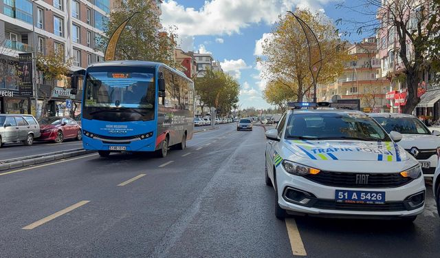 Niğde’de 93 araç trafikten men edildi