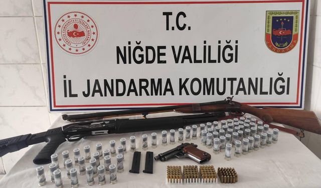 Niğde’de ruhsatsız silah operasyonu: 1 şüpheli gözaltına alındı