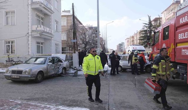 İki otomobilin karıştığı kazada karı koca yaralandı