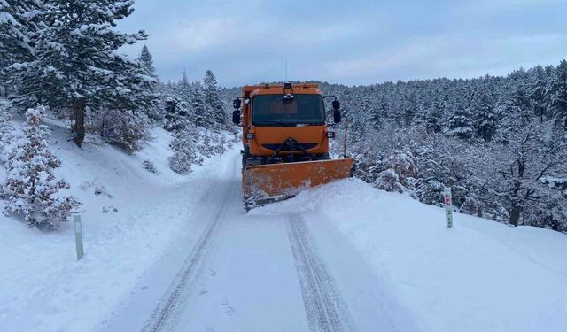 Konya Büyükşehir 31 ilçede 790 araçla kar mesaisinde