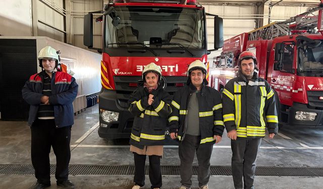 Özel öğrenciler itfaiye mesleğini yakından tanıdı