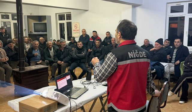 Bor’da üreticilere gece eğitimi