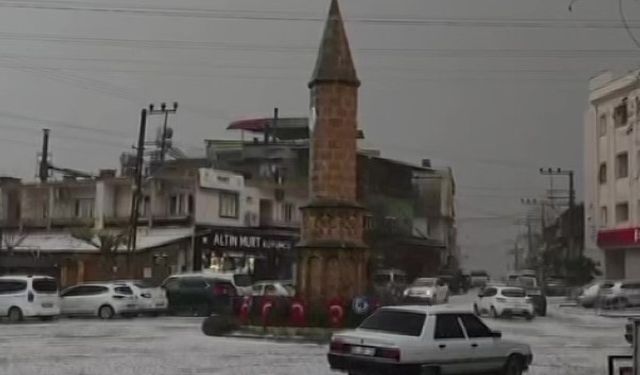 Dolu yağışı etkili oldu