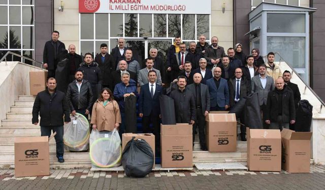 Okullara spor malzemesi desteği