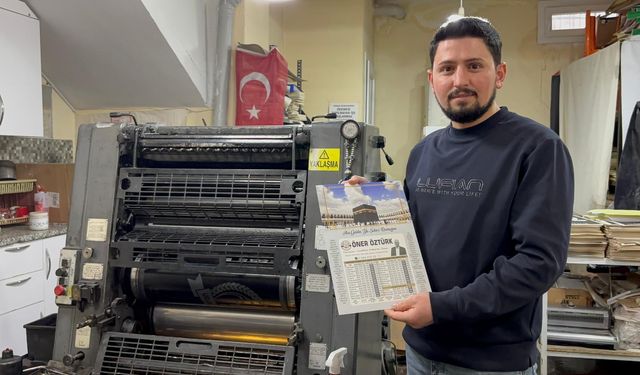 Niğde’de imsakiye baskıları dijitalleşmeye yenik düşüyor