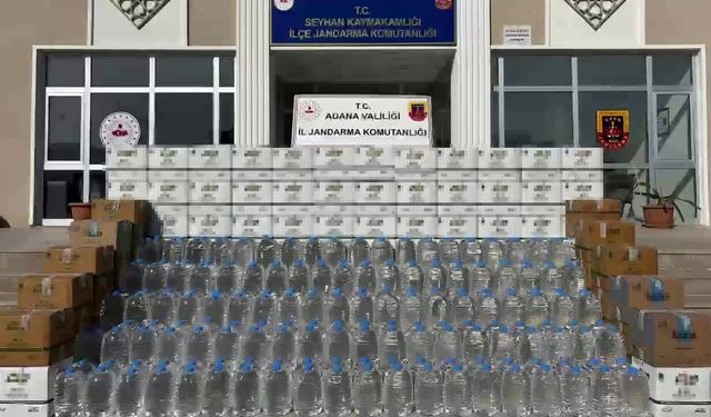 2 bin litre kaçak alkol ele geçirildi: 1 tutuklama