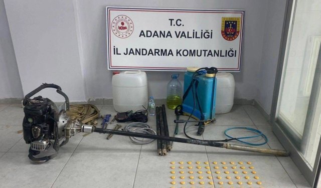 Kaçak kazı yapanlar suçüstü yakalandı