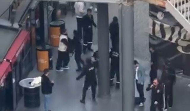 AVM'de iki grup arasında kavga